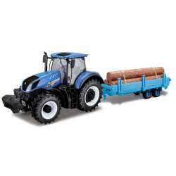 Bburago 1:32 Traktor z balami drewna New Holland - 2