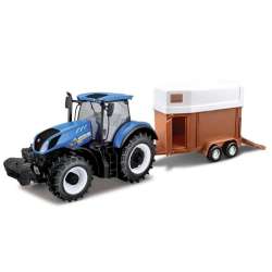 Bburago 1:32 Traktor z przycze do przew.koni New Holland - 2