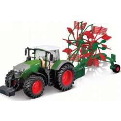 Bburago Traktor 10cm Fendt 1050 Vario z zagrabiarką - 2