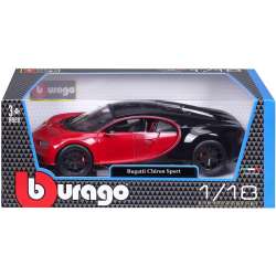 Bburago 1:18 Bugatti Chiron Sport czarno-bordowy - 3