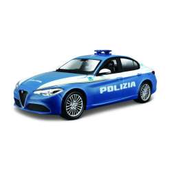 Bburago 1:24 Alfa Romeo Giulia Polizia -niebieska - 1
