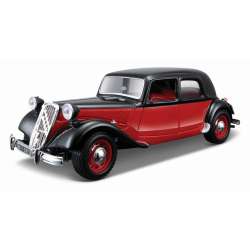 Bburago 1:24 Citroen 15 CV TA 1938 -czarno-czerwony - 1