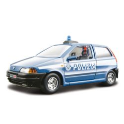 BBURAGO 1:24 FIAT PUNTO POLIZIA  SECURITY FORCE - 1