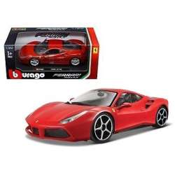 Bburago 1:24 Ferrari 488 GTB  -czerwony ciemny - 2