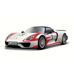 Bburago 1:24 Porsche 918 Weissach  -biały   /Race - 1