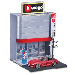 Bburago City 1:43 Car Dealer + Mercedes Benz SLS AMG Roa - 2