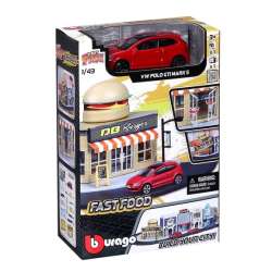 Bburago City 1:43 Fast Food + VW Polo GTI MARK 5 - 1