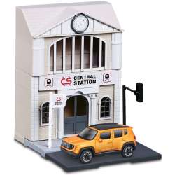 Bburago City 1:43 Train Station + Jeep Renegade - 2