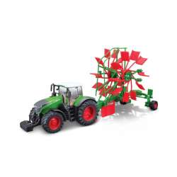 Bburago Traktor 10cm Fendt 1050 Vario z zagrabiarką - 1