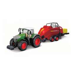 Bburago Traktor 1:50 Fendt z prasą - 1