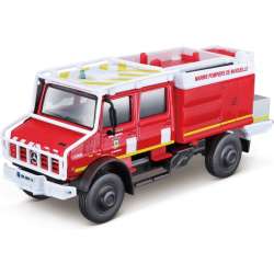 Bburago 1:50 Mercedes Benz Unimog U5000 straż -czerwony - 1