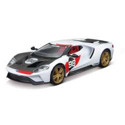 Bburago 1:32 2021 Ford GT -biały, plexi Heritage Edition - 1