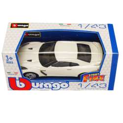 Bburago 30207 Nissan GT-R 1:43 - biały - 2