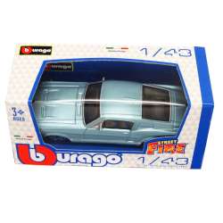 Bburago 30215 Ford Mustang 1:43 - błękitny metalik - 2