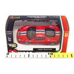 Bburago 1:43 Ferrari 458 Speciale  czerwony - 2