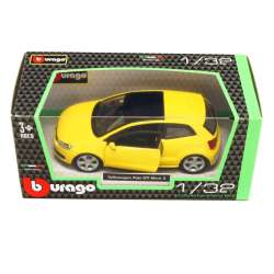 Bburago 1:32 Volkswagen Polo GTI Mark 5 -żółty3 - 1