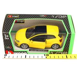 Bburago 1:32 Volkswagen Polo GTI Mark 5 -żółty3 - 2