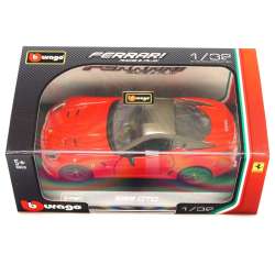 Bburago 1:32 Farrari 599 GTO  -czerwony,  pudełko plexi - 1